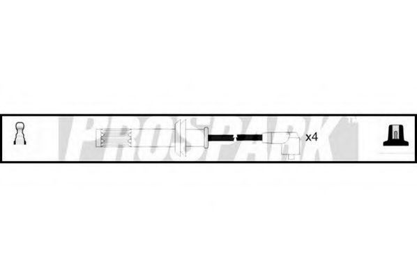 Комплект проводов зажигания STANDARD OES295