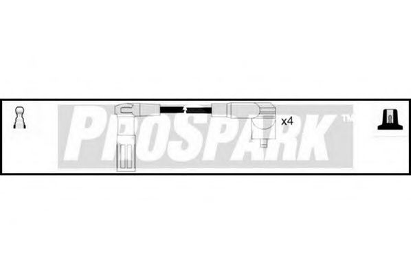 Комплект проводов зажигания STANDARD OES526