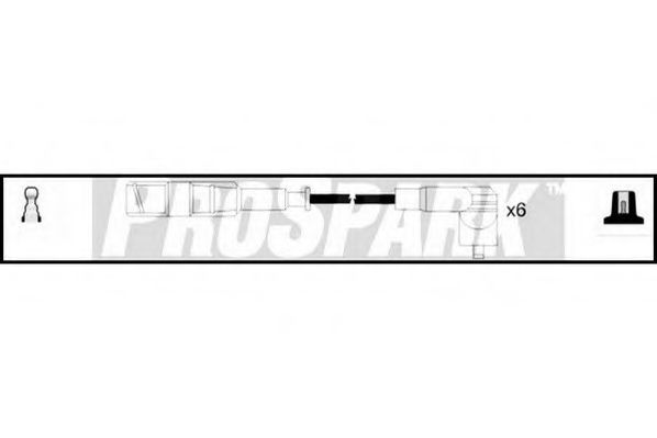 Комплект проводов зажигания STANDARD OES529