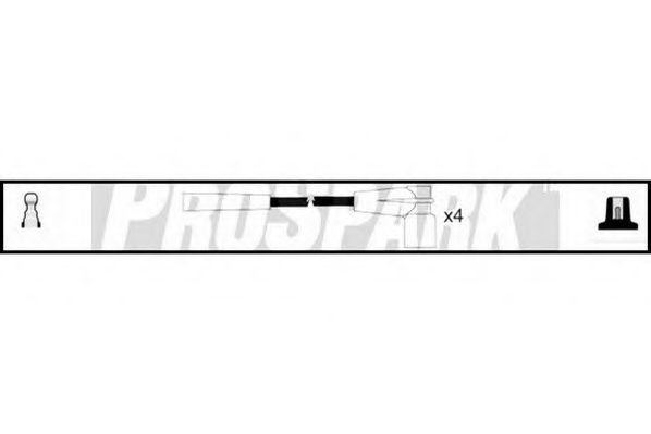 Комплект проводов зажигания STANDARD OES781