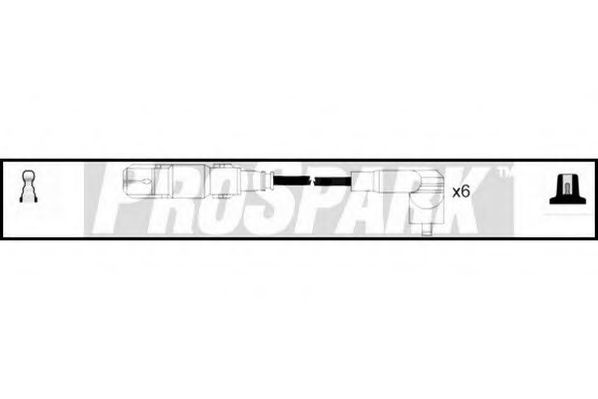 Комплект проводов зажигания STANDARD OES841