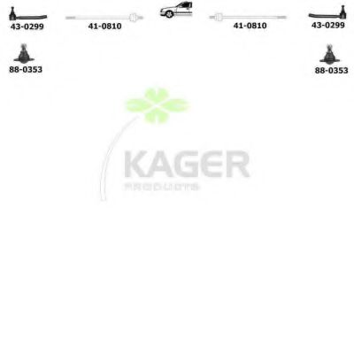 Подвеска колеса KAGER 800216