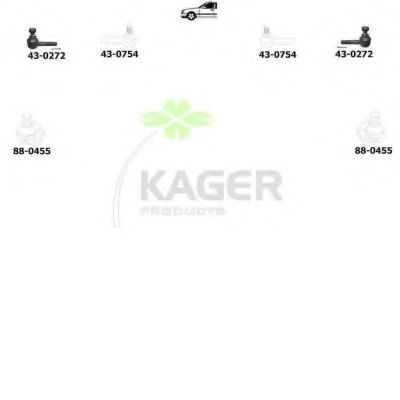 Подвеска колеса KAGER 800791