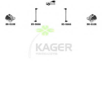 Подвеска колеса KAGER 800963