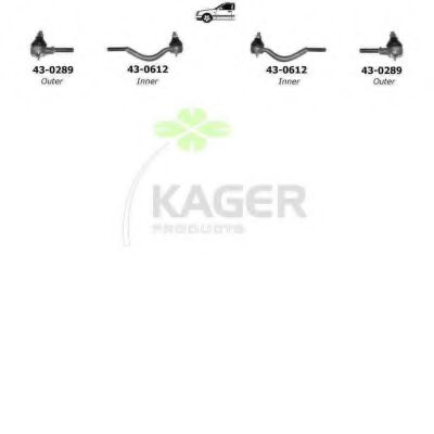 Подвеска колеса KAGER 801067