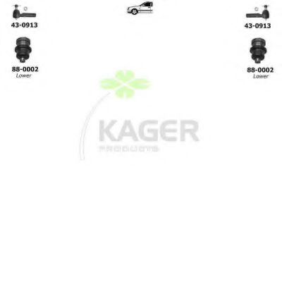 Подвеска колеса KAGER 801133