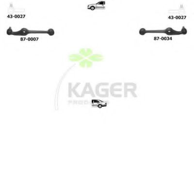 Подвеска колеса KAGER 801136