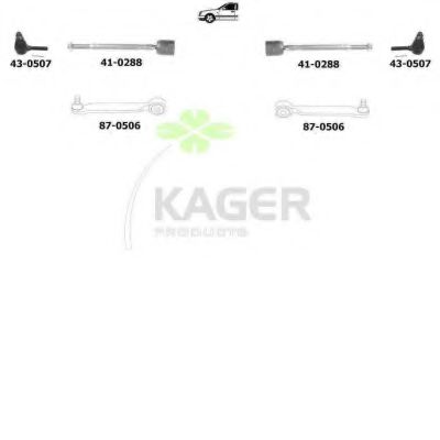 Подвеска колеса KAGER 801247