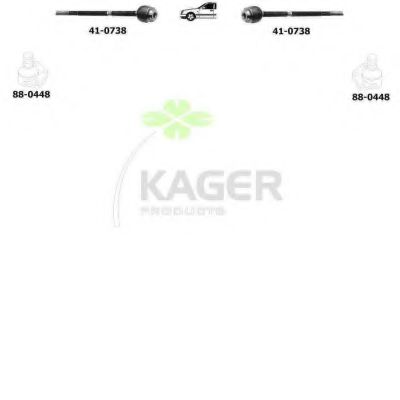 Подвеска колеса KAGER 801296