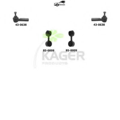 Подвеска колеса KAGER 801321