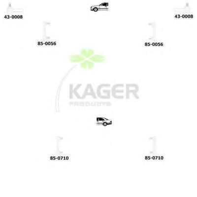 Подвеска колеса KAGER 801358