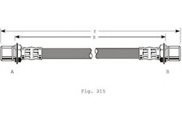 Тормозной шланг GIRLING 9001180