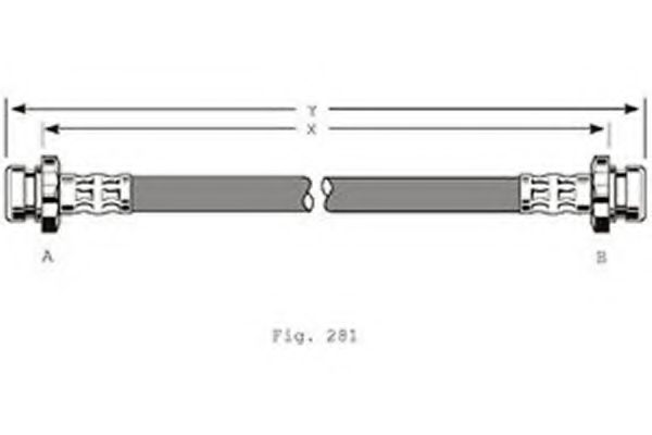 Тормозной шланг GIRLING 9001213