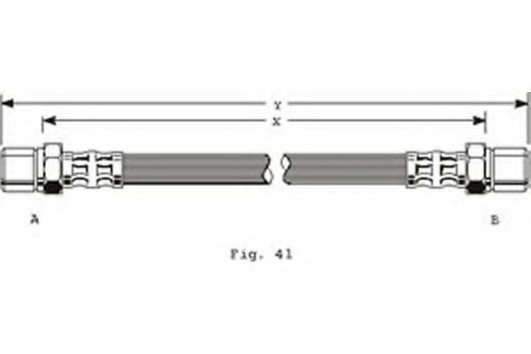 Тормозной шланг PEX 22011