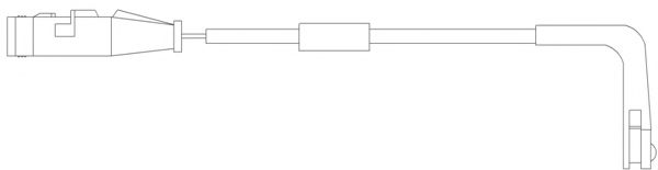 Сигнализатор, износ тормозных колодок KAWE WS0252A