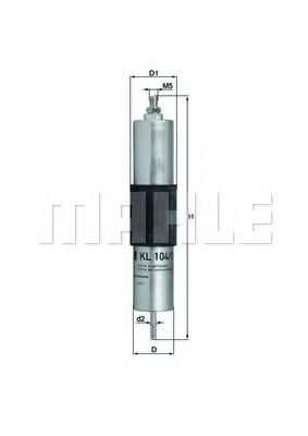 Топливный фильтр MAHLE ORIGINAL KL 104/1