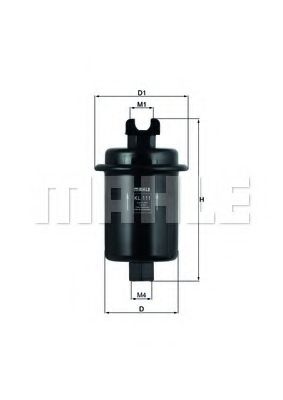 Топливный фильтр MAHLE ORIGINAL KL 111