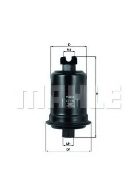 Топливный фильтр MAHLE ORIGINAL KL 128