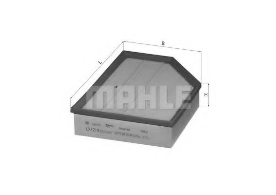 Воздушный фильтр MAHLE ORIGINAL LX 1219