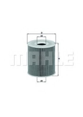 Масляный фильтр MAHLE ORIGINAL OX 156D1