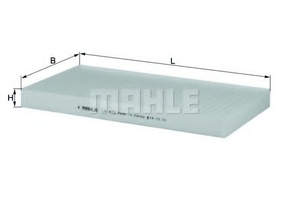 Фильтр, воздух во внутренном пространстве MAHLE ORIGINAL LA 473