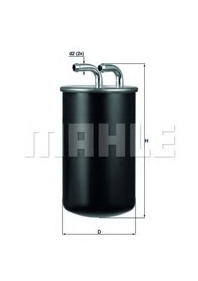 Топливный фильтр MAHLE ORIGINAL KL 737