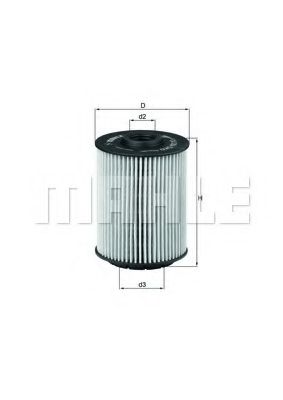 Масляный фильтр MAHLE ORIGINAL OX 356D