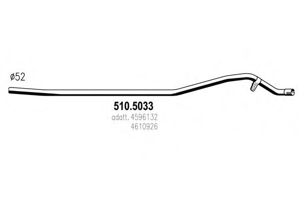 Труба выхлопного газа IMASAF 750604