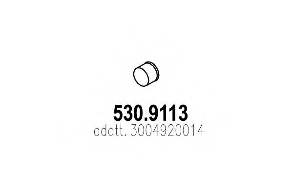 Труба выхлопного газа DINEX 50768