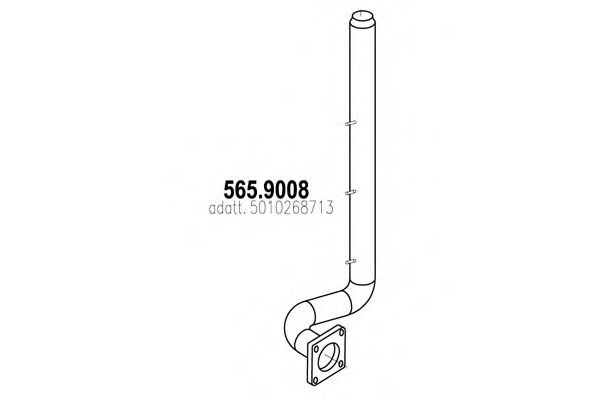 Труба выхлопного газа DINEX 64706