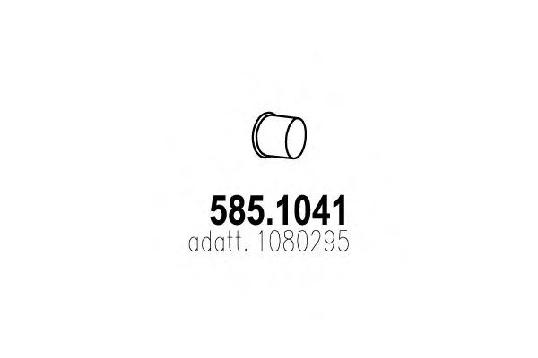 Труба выхлопного газа ASSO 585.1041