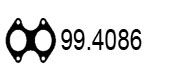 Прокладка, труба выхлопного газа ASSO 994086
