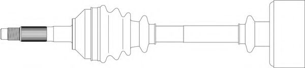 Приводной вал GENERAL RICAMBI AB3023