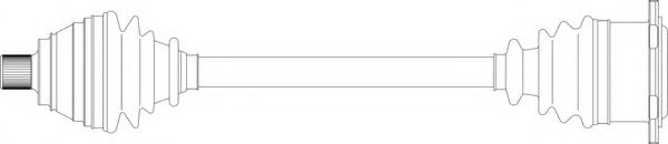 Приводной вал GENERAL RICAMBI AU3128