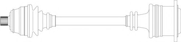 Приводной вал GENERAL RICAMBI AU3276