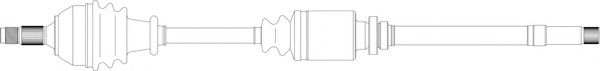 Приводной вал GENERAL RICAMBI CI3084