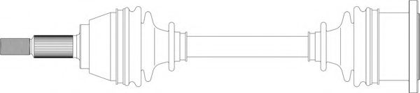 Приводной вал GENERAL RICAMBI ND3016