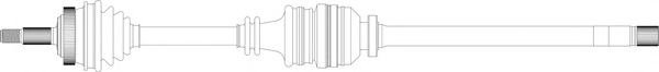 Приводной вал GENERAL RICAMBI RE3148
