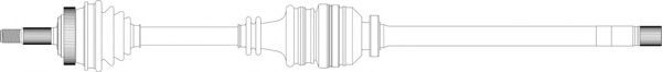 Приводной вал GENERAL RICAMBI RE3152