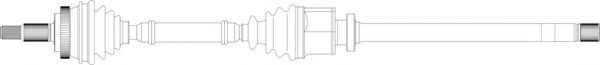 Приводной вал GENERAL RICAMBI RE3165