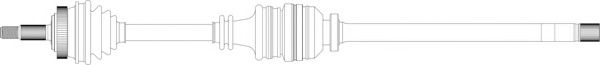 Приводной вал GENERAL RICAMBI RE3288