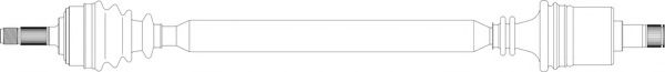 Приводной вал GENERAL RICAMBI RV3008