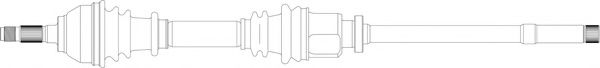 Приводной вал GENERAL RICAMBI TA3038