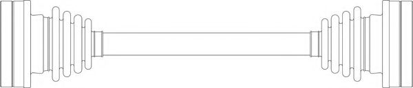 Приводной вал GENERAL RICAMBI WW3066