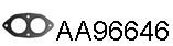 Прокладка, труба выхлопного газа VENEPORTE AA96646