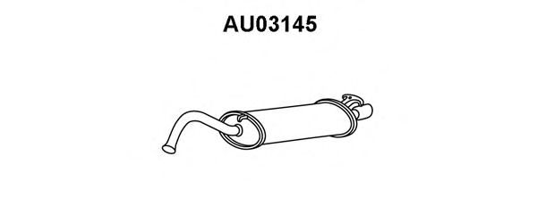 Глушитель выхлопных газов конечный VENEPORTE AU03145