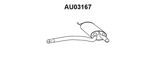 Предглушитель выхлопных газов VENEPORTE AU03167