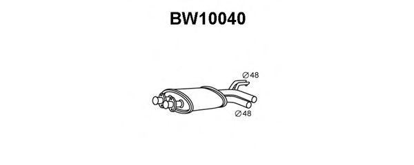 Предглушитель выхлопных газов VENEPORTE BW10040
