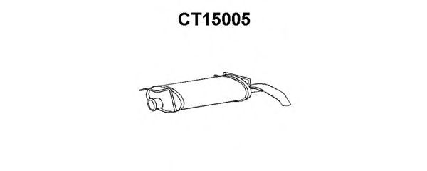 Глушитель выхлопных газов конечный VENEPORTE CT15005