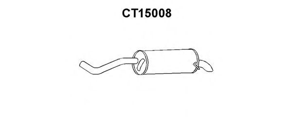 Глушитель выхлопных газов конечный VENEPORTE CT15008